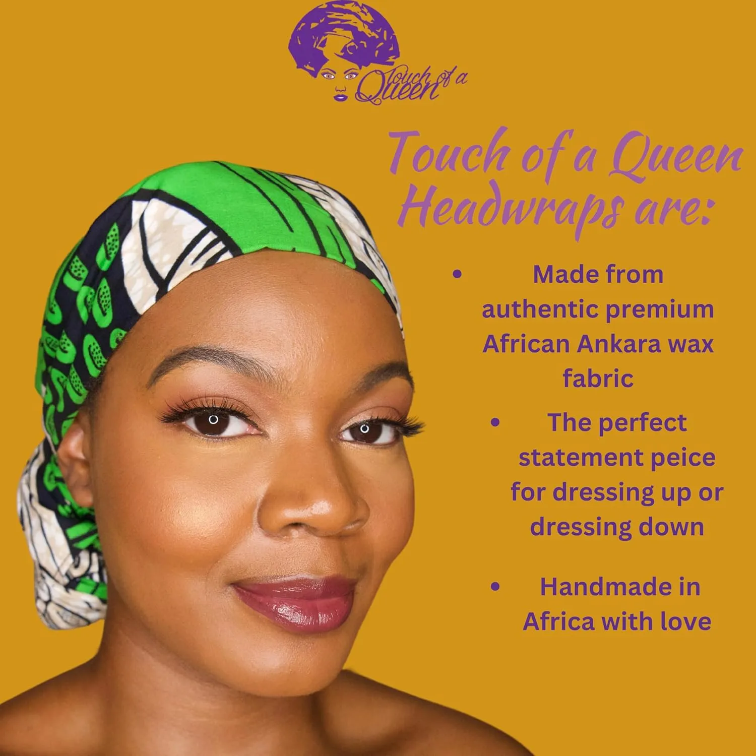 African Ankara Print Pattern Headwrap Scarf Shawl Turban Headress