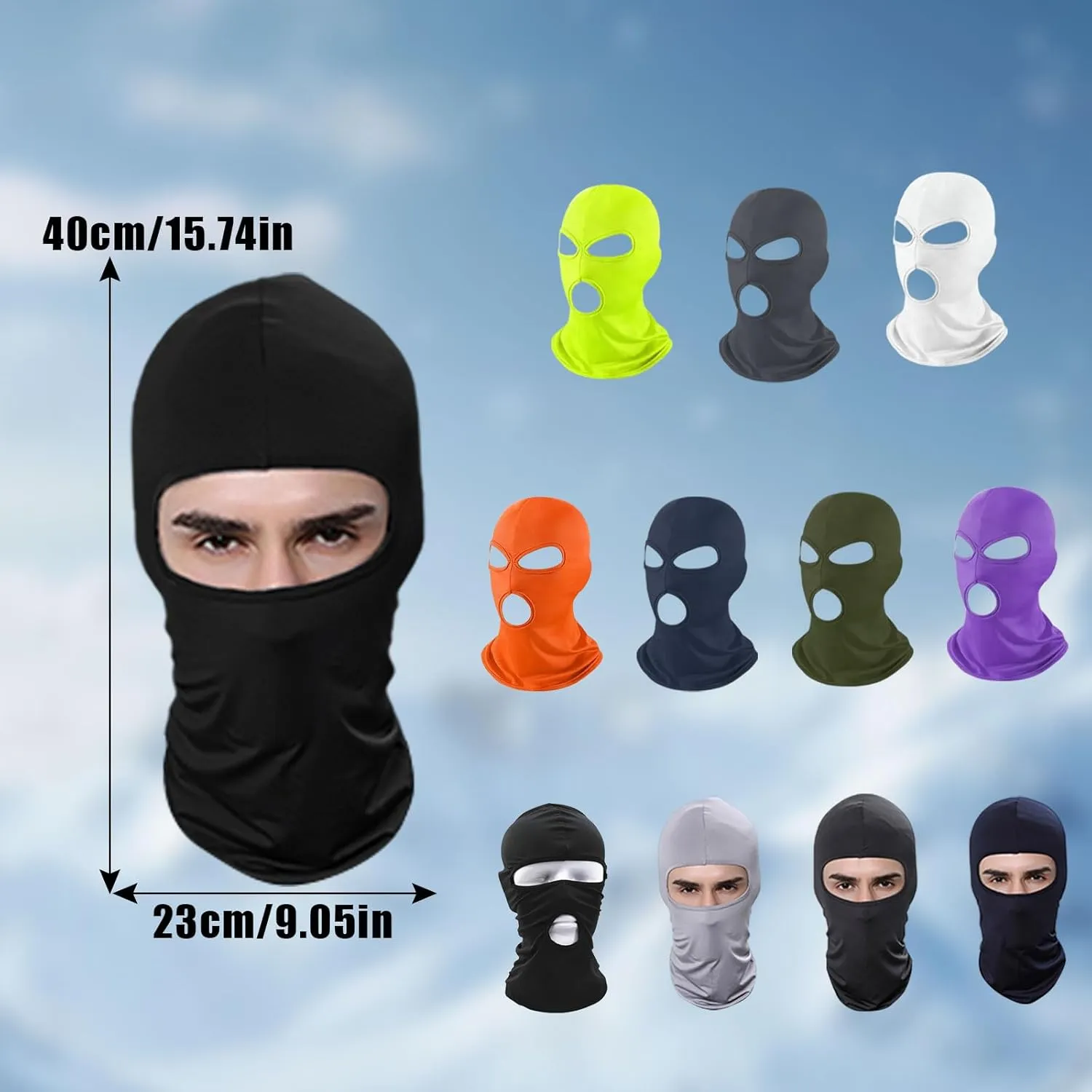 Balaclava Mask,Thin Full Face Mask for Motorcycle Bike Hunting Cycling Cap Ski