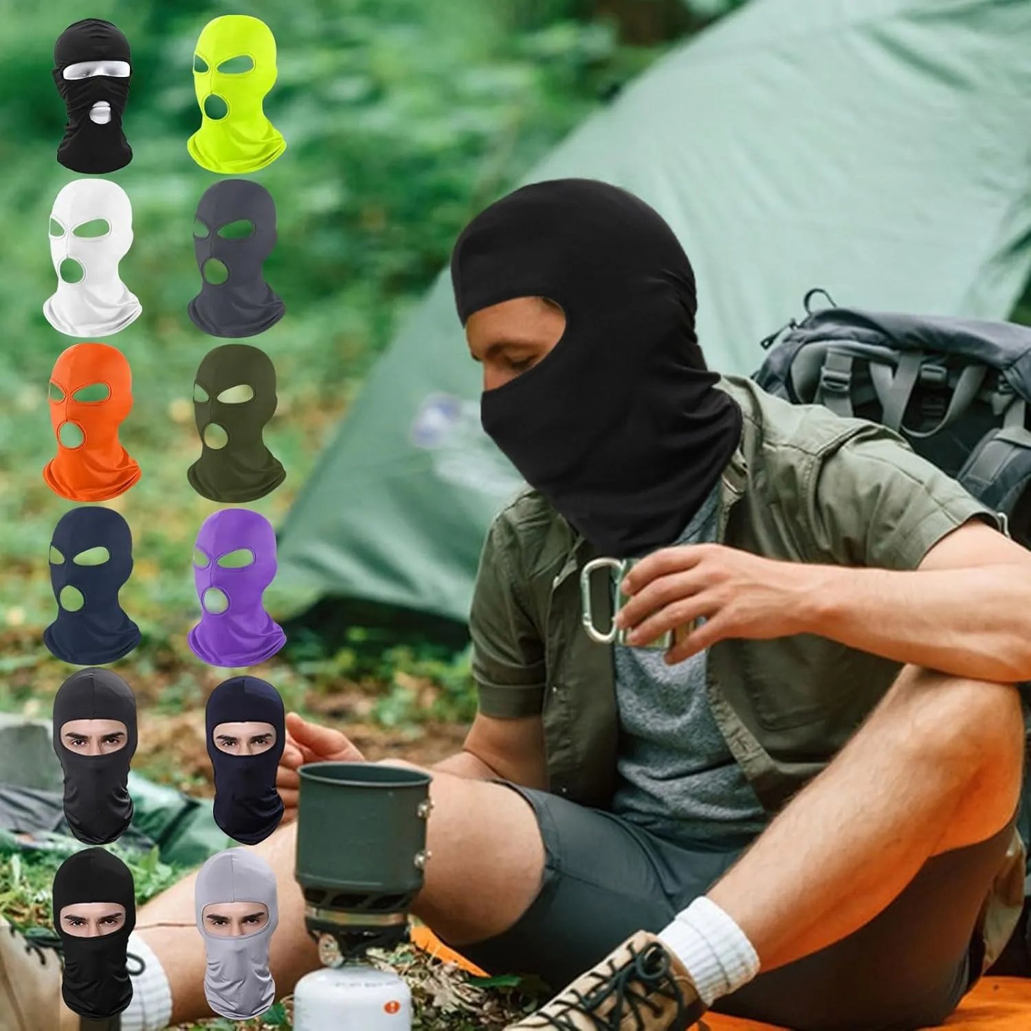 Balaclava Mask,Thin Full Face Mask for Motorcycle Bike Hunting Cycling Cap Ski