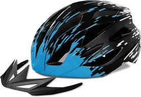 Bike Helmets for Adults, Mountain Bike Helmets for Men with Visor, Adjustable Fit Bicycle Helmet for Women, Road Recreational Cycling Helmet with Chin Strap