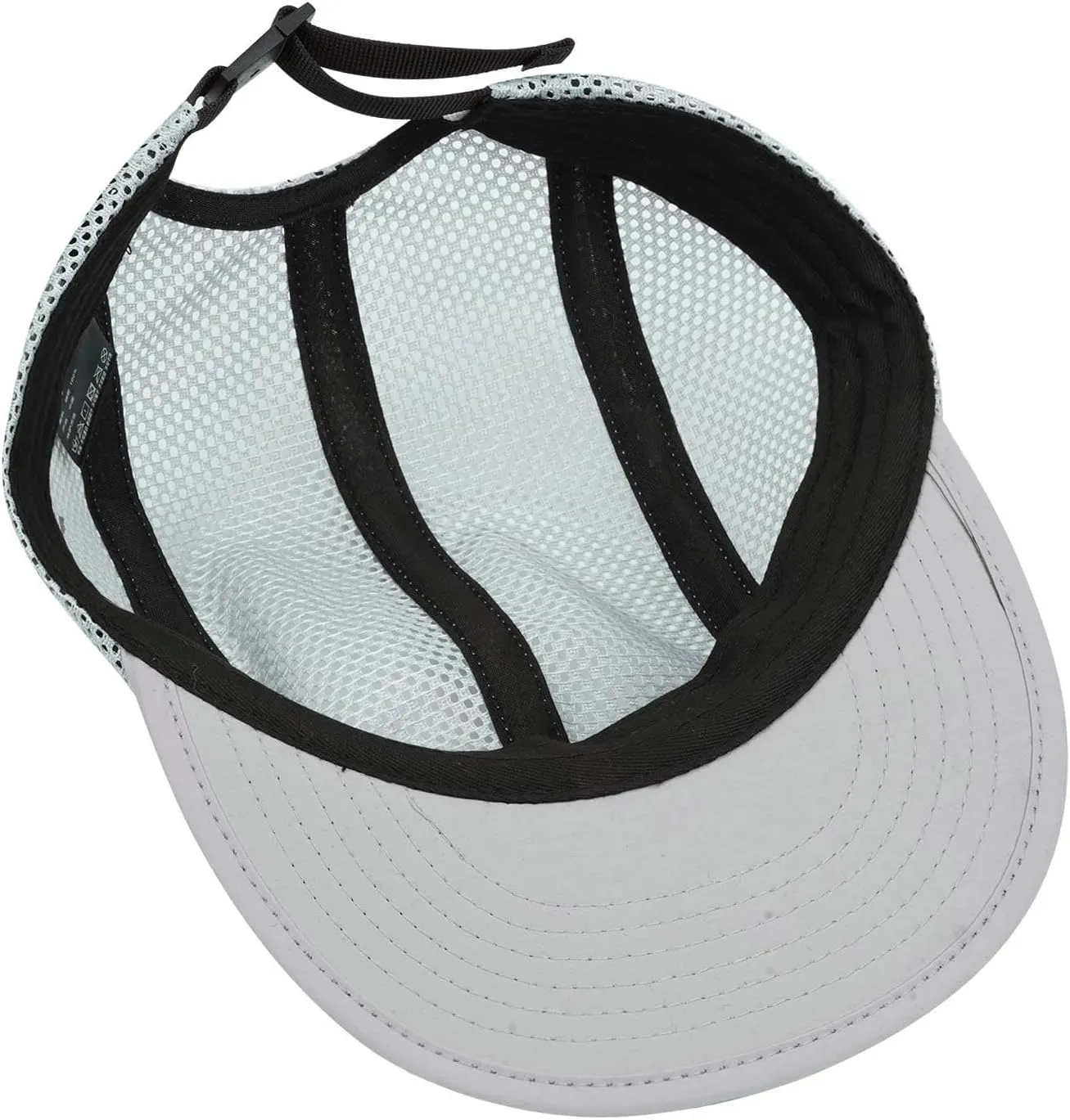 CLAPE Mesh Flat Brim Ball Cap Trucker 5-Panel Hat Quick Dry Baseball Cap Sports Running Hat Snapback Workout Dad Hats