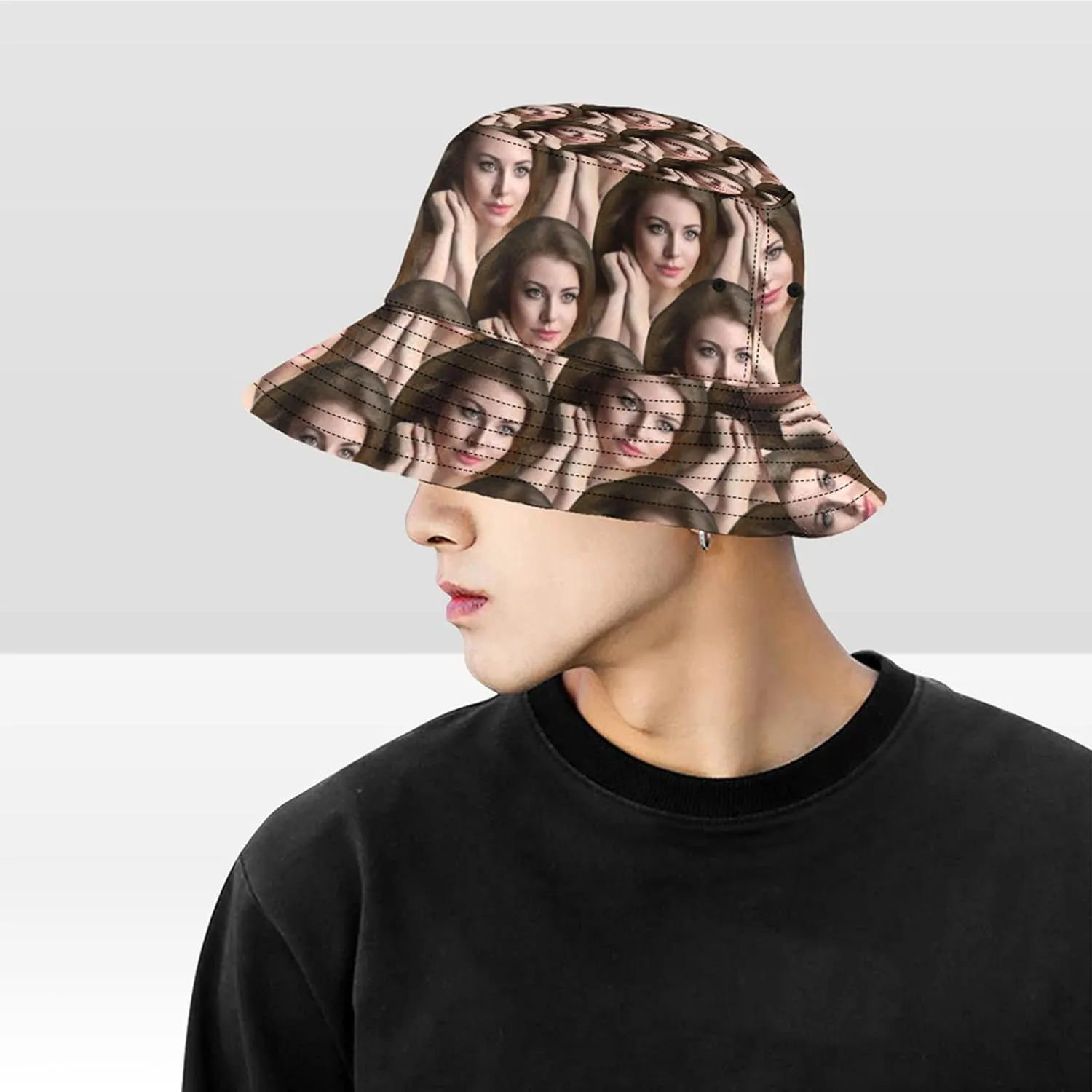 Custom Hats for Men or Women Design Your Own Photo Personalized Face All Over Print Baseball Cap
