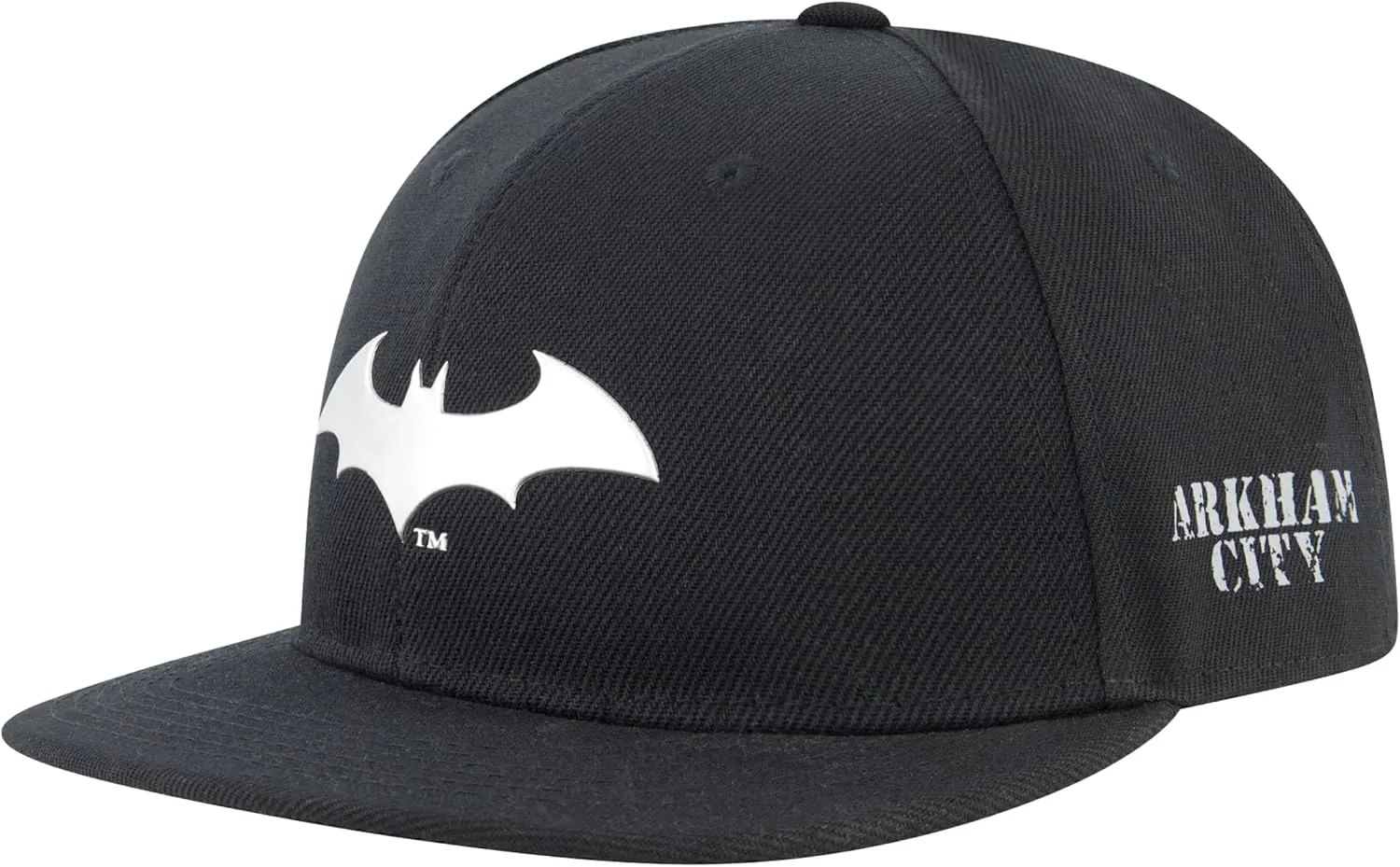 DC Comics Batman Dad Hat, Adult Baseball Cap with Flat Brim, Black, One Size