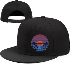 Death Skull Classic Snapback Hats for Men Flat Bill Hats for Women Snapback Snap Backpack Black Trucker Dad Baseball Cap