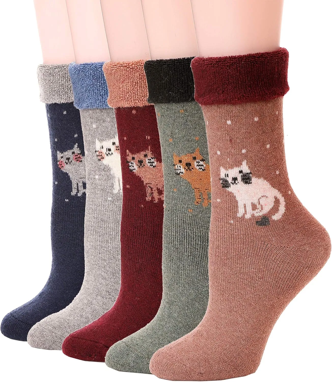 EBMORE Womens Fuzzy Socks Fleece Fluffy Cabin Plush Warm Sleep Soft Cozy Winter Adult Socks