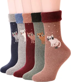 EBMORE Womens Fuzzy Socks Fleece Fluffy Cabin Plush Warm Sleep Soft Cozy Winter Adult Socks