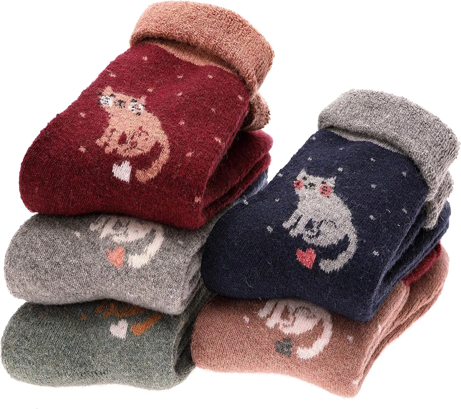 EBMORE Womens Fuzzy Socks Fleece Fluffy Cabin Plush Warm Sleep Soft Cozy Winter Adult Socks