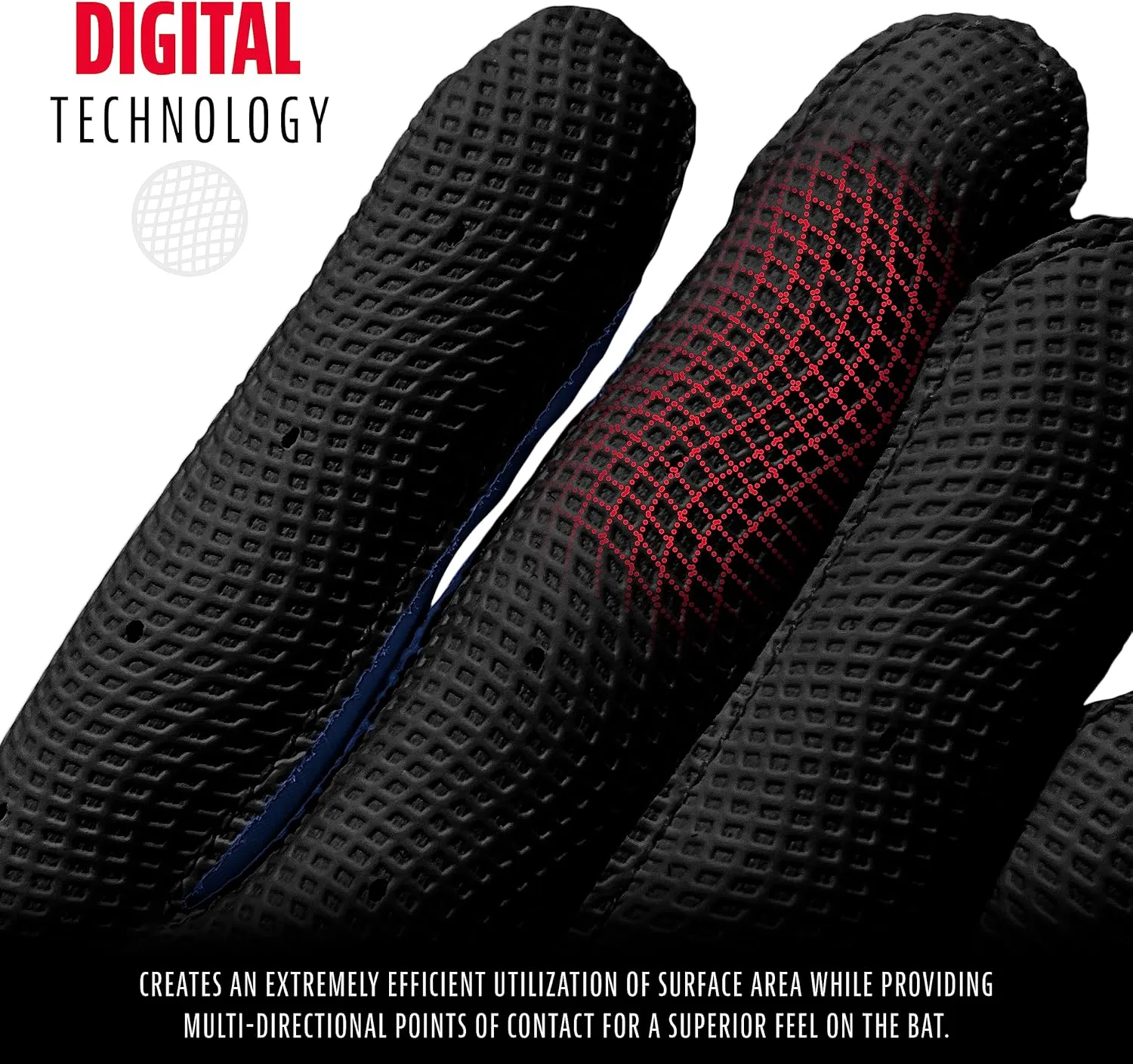 Franklin Sports MLB Youth Batting Gloves - Digitek Camo Baseball   Softball - Premium Leather - Many Sizes   Colors - Youth