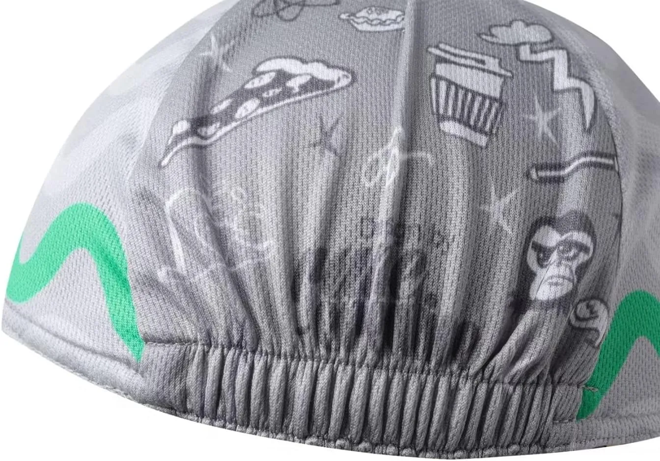 Funny Cycling Cap - Polyester Skull Cycling Hat-Under Helmet -Cartoon Cycling Helmet Liner Breathable&Sweat Uptake
