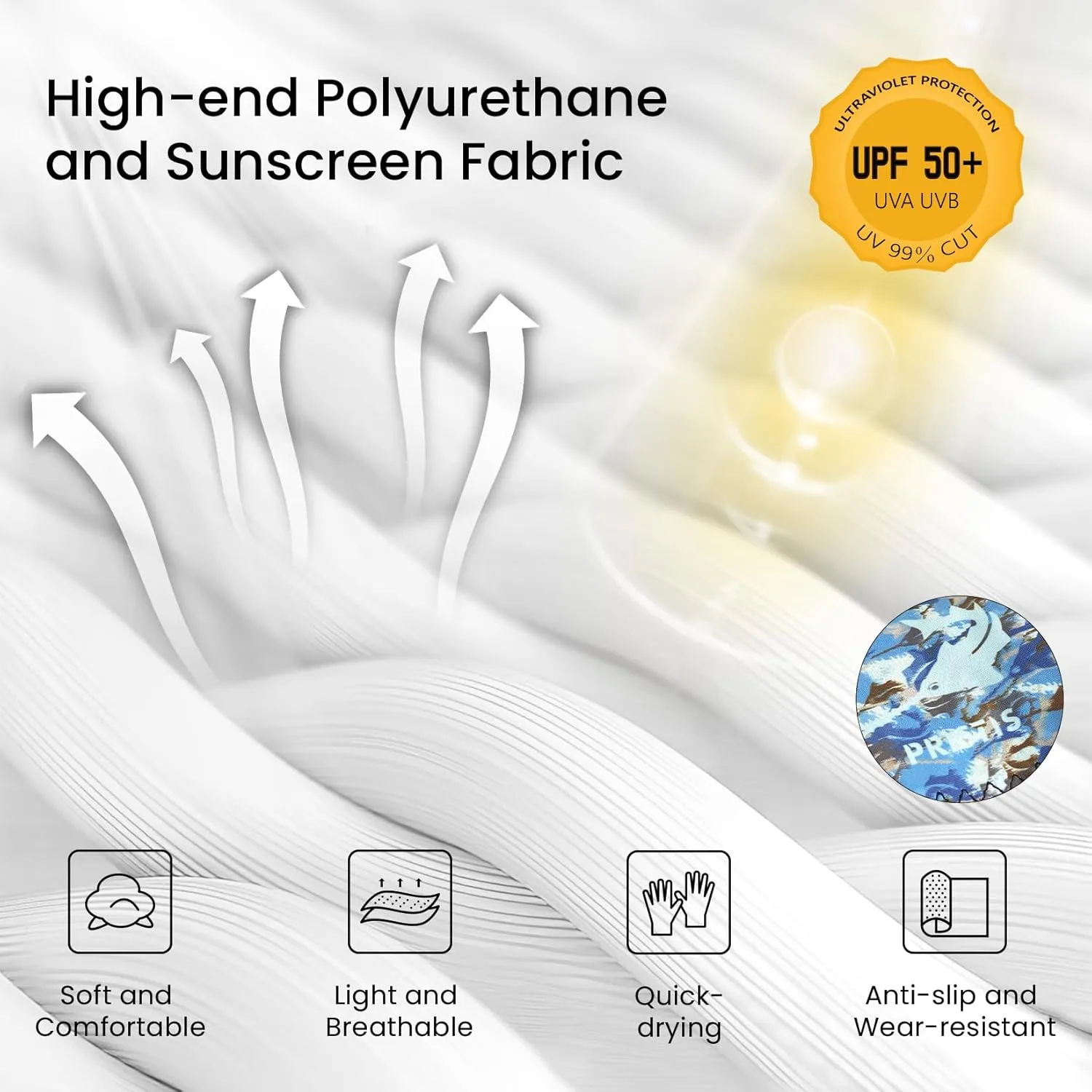 Half-Finger Fishing Gloves, UPF 50  Breathable Quick Drying Fingerless Sun Gloves for Women Men, Fly Fishing Hunting Paddling Sailing Kayaking Hiking Canoeing Cycling