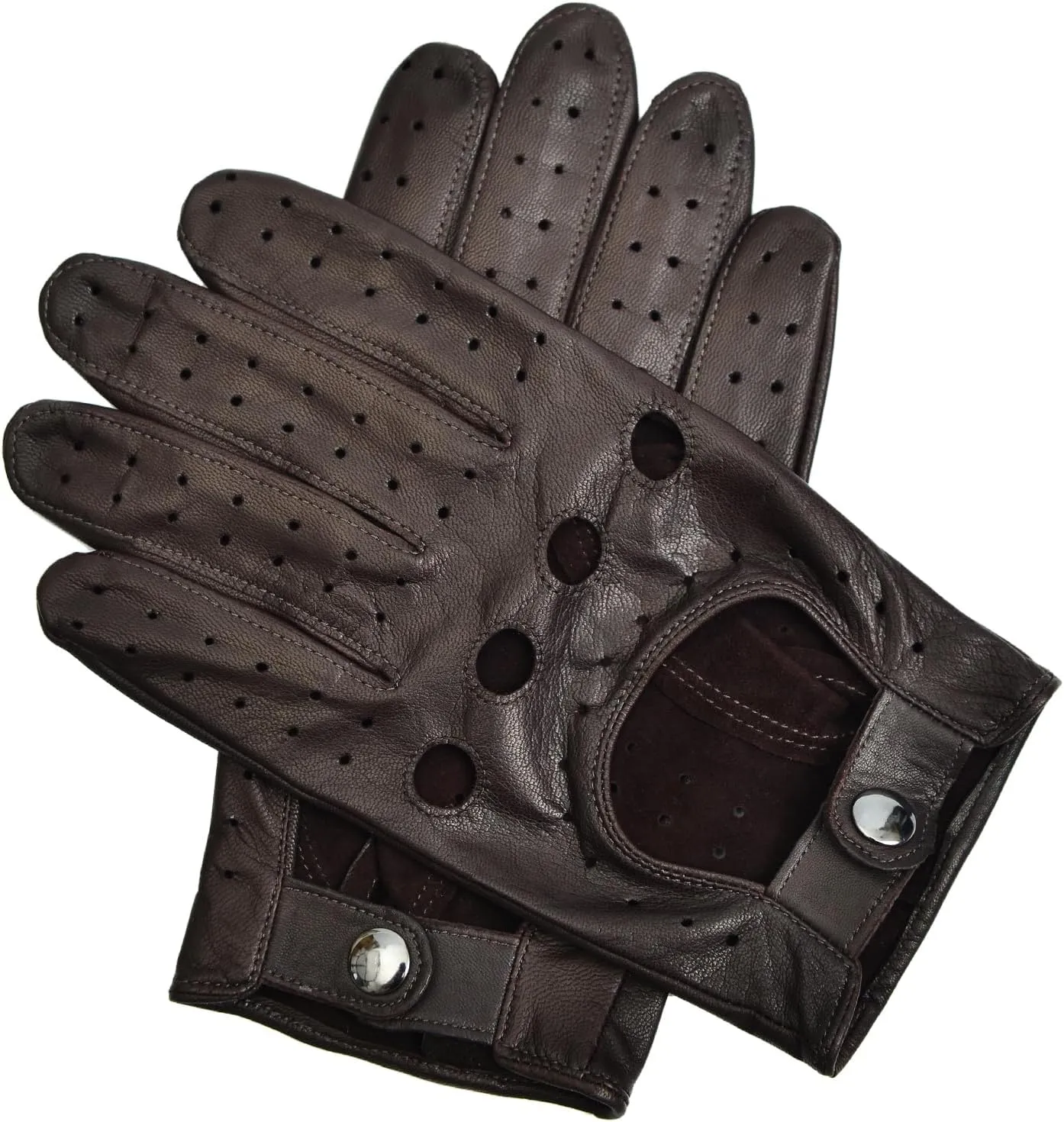 Mens Leather Driving Gloves Touchscreen, Unlined Thin Leather Driving Gloves SUM06US-T