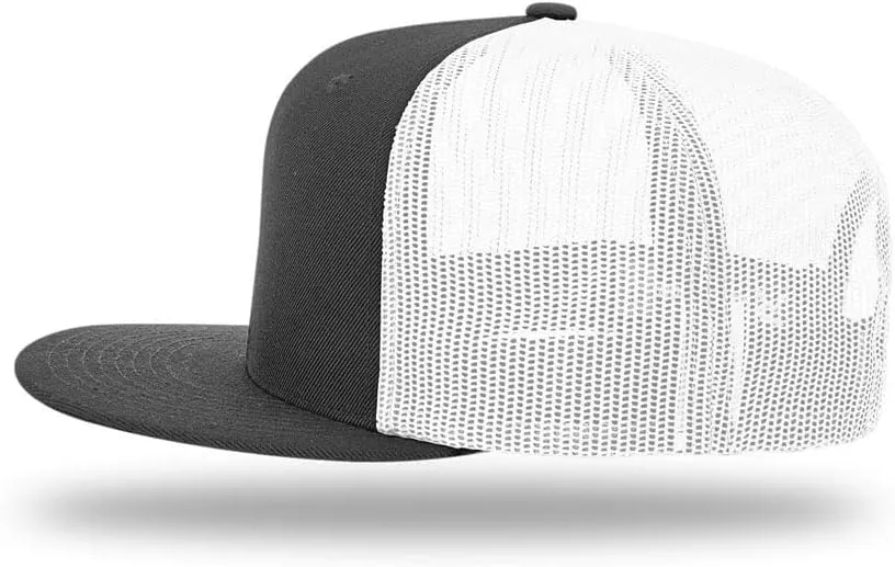 Richardson 511 Wool Blend Flatbill Trucker Caps | Blank Trucker Hats | OSFM