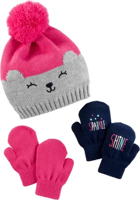 Simple Joys by Carter's Baby Hat and Mitten Set