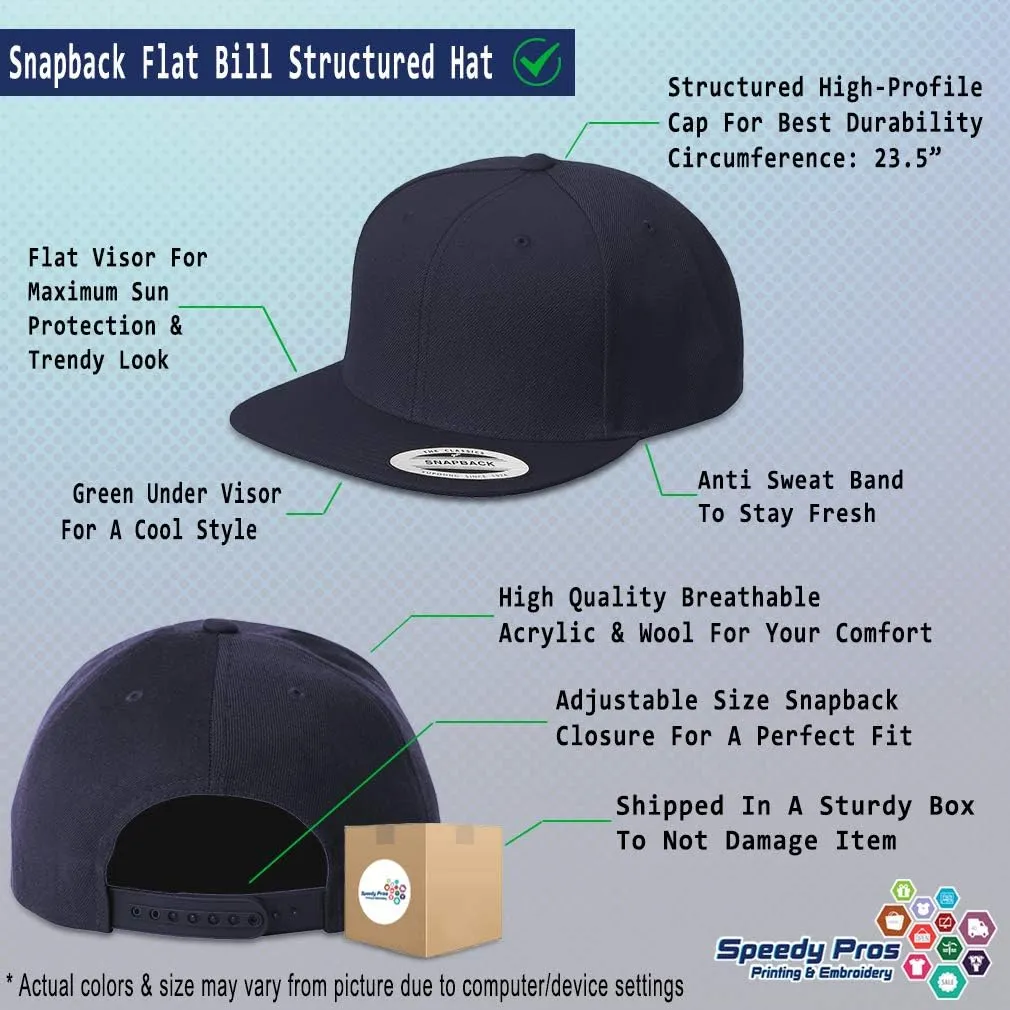 Snapback Hats for Men & Women Not Today Satan Acrylic Flat Bill Baseball Cap