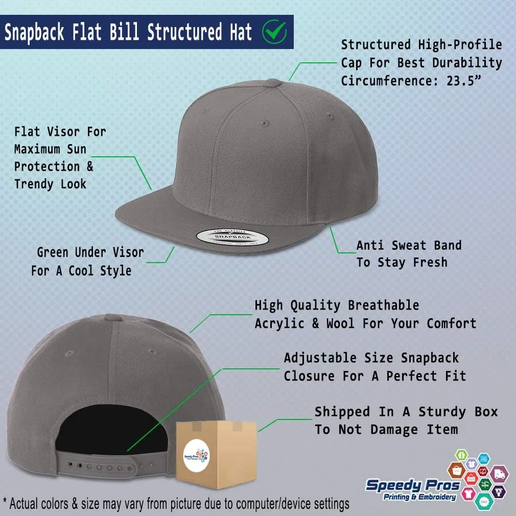 Snapback Hats for Men & Women Not Today Satan Acrylic Flat Bill Baseball Cap