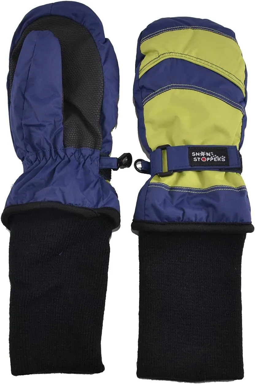 SnowStoppers Kids Waterproof Long Cuff Winter Mittens