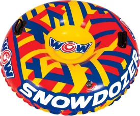 WOW Sports Snowdozer Snow Tube, Inflatable Snow Tube for Sledding, Tube Sled for Snow, Snow Toys for Kids & Adults, Sleds for Kids